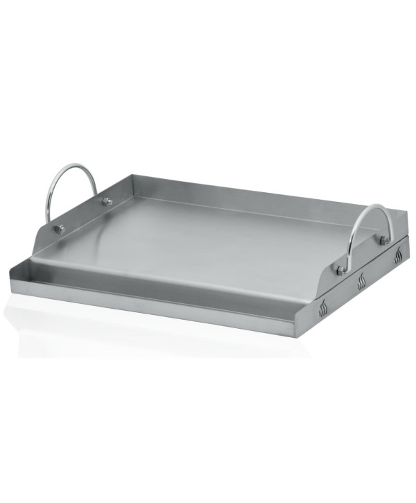 BBQ-TORO plaque de cuisson en acier inoxydable pour barbecue 49,5 x 32 cm