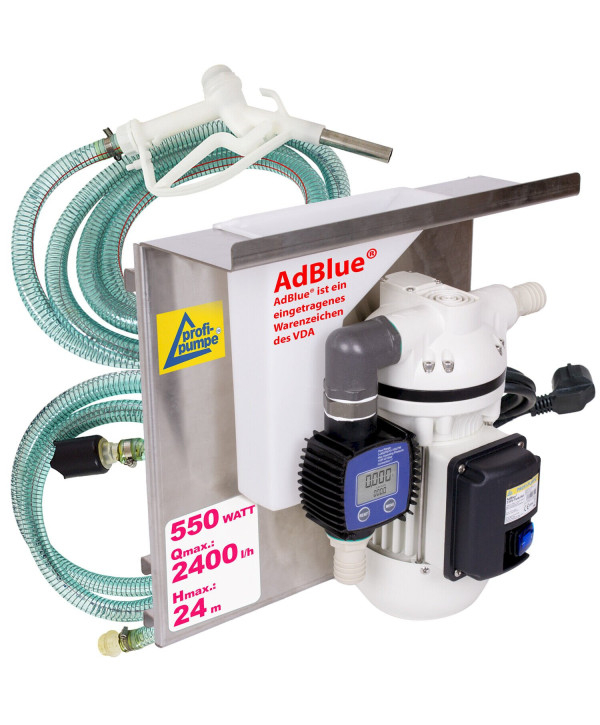 Harnstoff Pumpe-Set mit Zähler 550W 2400l/h für Harnstoff, Urea, AdBlue®, Wasser