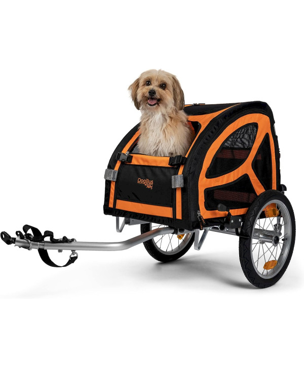 TrendPet DogBus S - Gefederter Fahrradanhänger für kleine bis mittlere Hunde