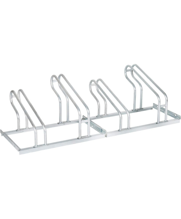 Range-vélos STIER pour 4 vélos en acier galvanisé 140x56cm