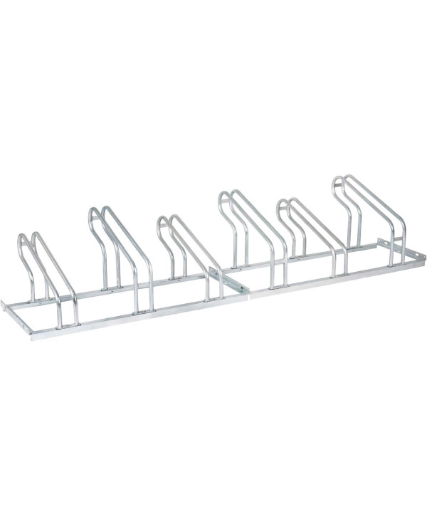 Range-vélos STIER pour 6 vélos en acier galvanisé 210x56cm