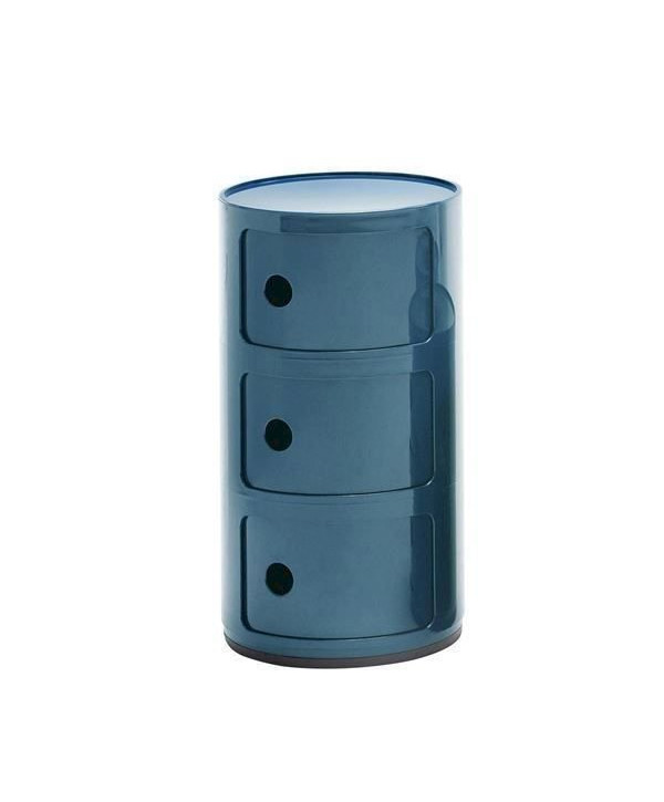 Kartell 3 conteneurs Farbe! Bleu brillant, 496715