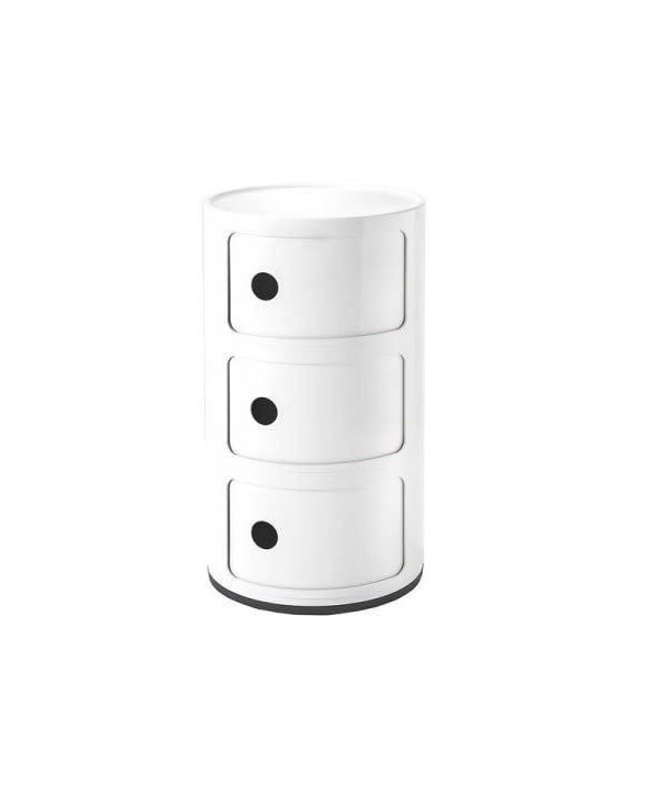 Kartell COMPONIBILE Table de chevet, blanc