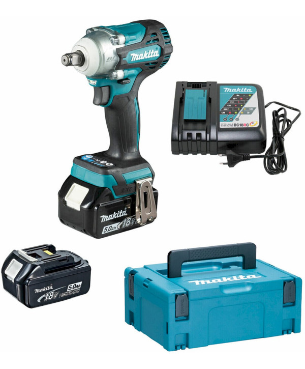 Makita DTW300RTJ Akku-Schlagschrauber (mit 2x 5Ah Akkus und Ladegerät)