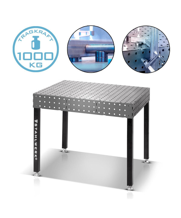 STAHLWERK WT-100 3D ST Schweißtisch 100x80cm 1000kg Tragkraft