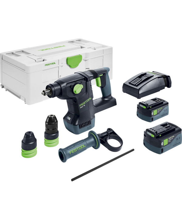 Festool KHC 18 5,0 EBI-Plus Akku-Kombihammer (mit 2x 5Ah Akkus und Ladegerät)