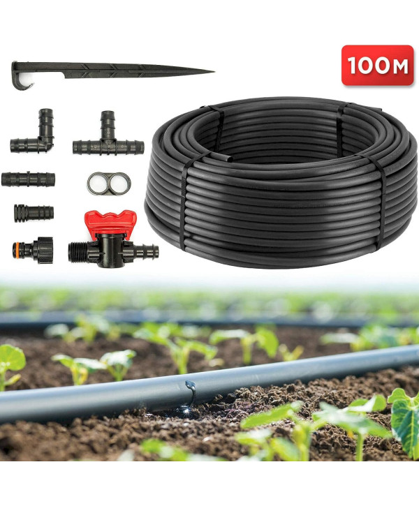 Erprof Tropfrohr Ø 16 mm mit Druckkompensation, Gartenschlauch 100 m LK0100