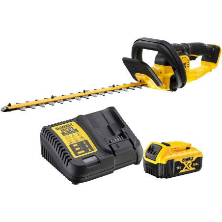 DeWalt DCMHT563P1-QW Akku Heckenshere + Ladegerät + 1 x 5,0 Ah Batterie