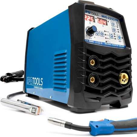 IPOTOOLS 225SYN Synergic MIG MAG Schweißgerät Schutzgas Inverter IGBT E Hand