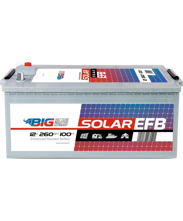 BIG Professional EFB 12V 260Ah C100 Solar Batterie Versorgerbatterie