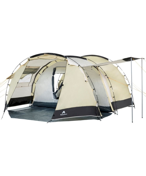 CampFeuer Grande Tente familiale "Super+" sable / noir