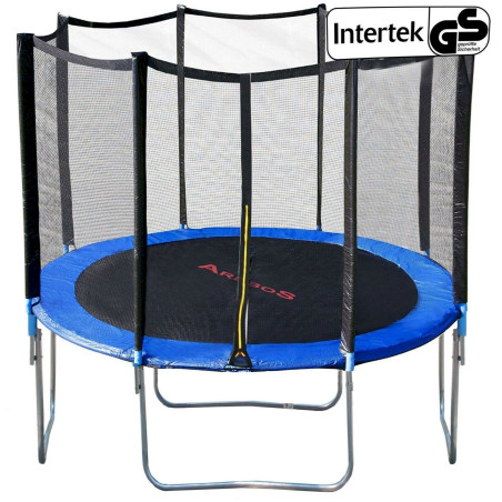 Arebos Trampoline 366 cm avec filet de sécurité et échelle