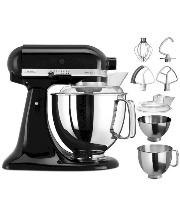 KitchenAid Artisan 5KSM175PS EOB Küchenmaschine mit kippbarem Motorkopf - onyx schwarz