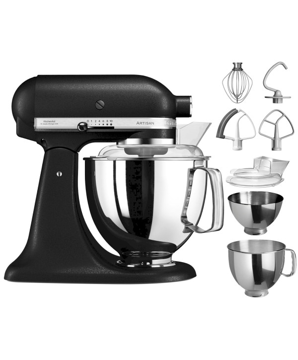 KitchenAid Artisan 5KSM175PS EBK Küchenmaschine mit kippbarem Motorkopf - gusseisen schwarz