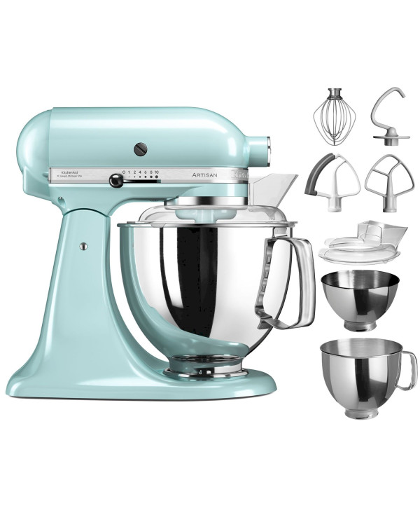 KitchenAid Artisan 5KSM175PS EIC robot pâtissier à tête inclinable - bleu glacier