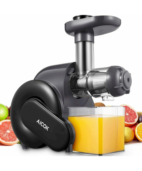 Aicok Entsafter Slow Juicer 150W Saftpresse Gemüse Obstpresse Saftmaschine 800ml