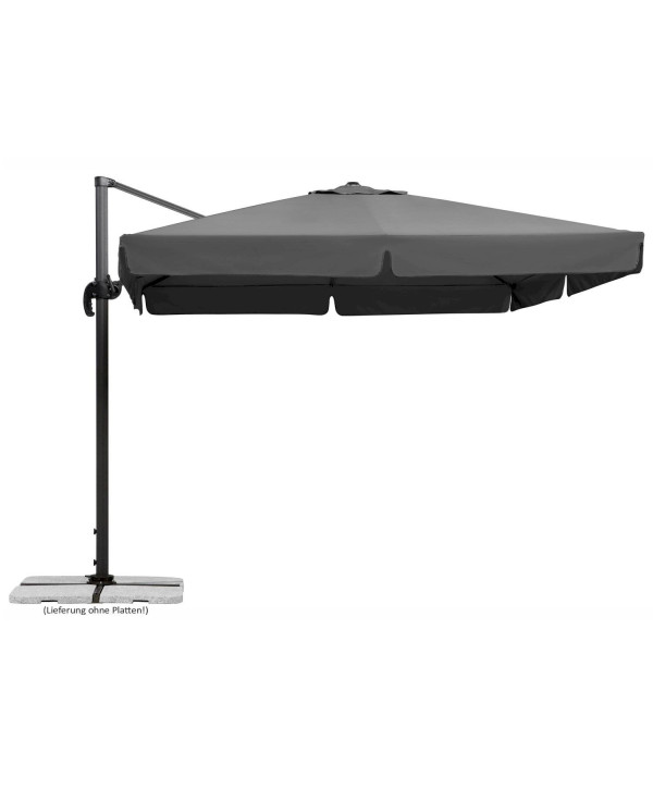 Schneider Rhodes parasol déporté 300x300cm anthracite