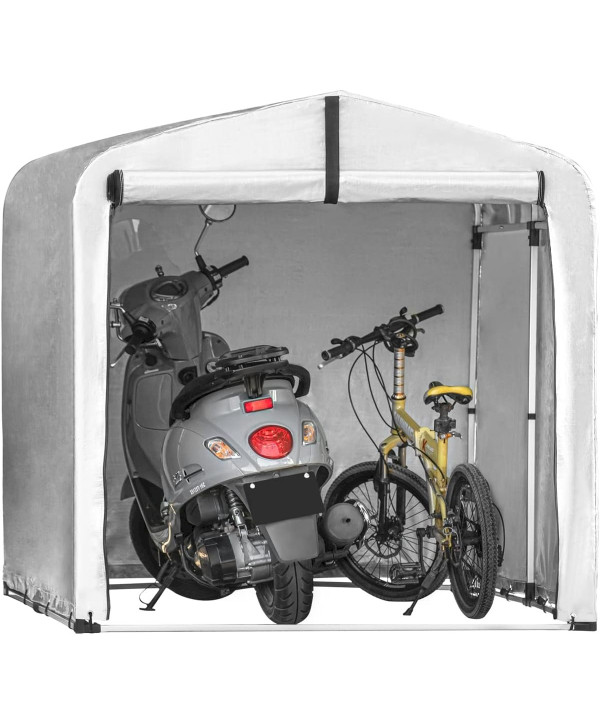 Abri de Jardin Tente de Stockage Multifonctionnel Garage pour Vélo 159x165x219cm