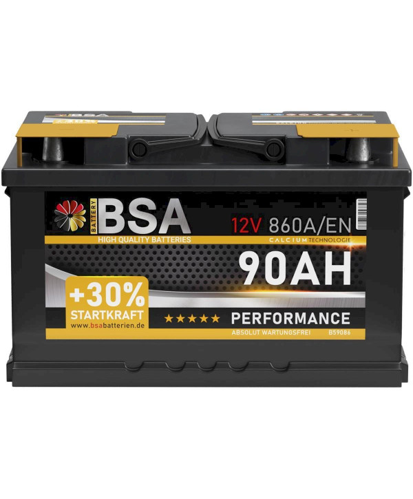 BSA Performance Autobatterie 90Ah 12V Starterbatterie