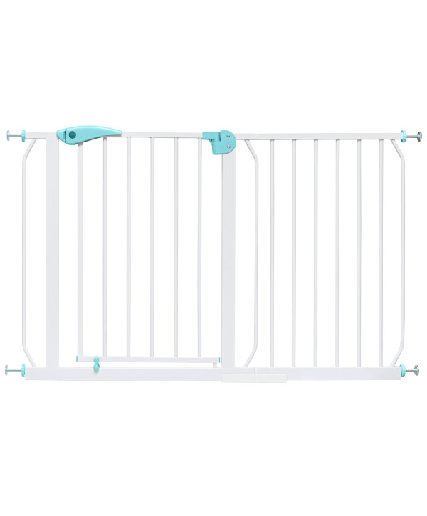 ib style BERRIN barrière d'escalier blanc-turquoise 120-130 cm