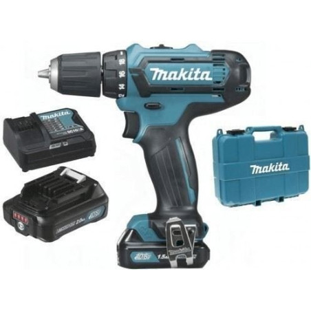 Makita DF332DSAE - Set perceuse visseuse Li-Ion 10.8V (2x batterie 2.0Ah) dans mallette - moteur brushless - 35Nm