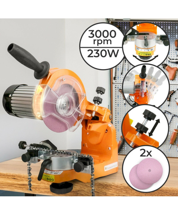 TIMBERTECH Affûteuse de Chaîne de Tronçonneuse Électrique