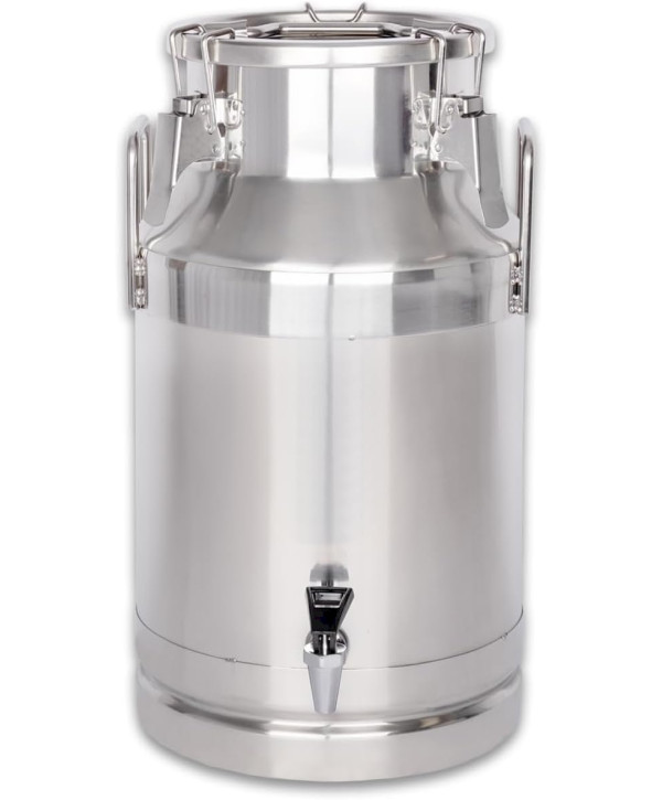 Beeketal BMK-15A verseuse à lait 15 litres inox avec robinet de vidange