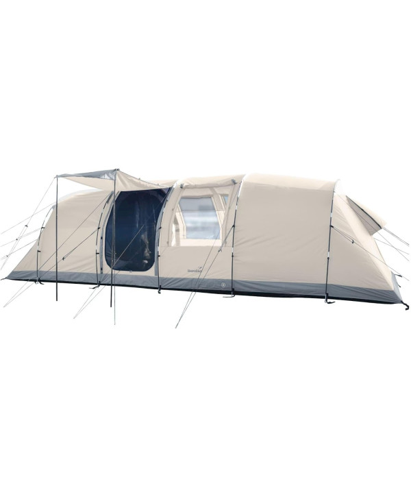 Skandika Tente Tunnel Casablanca 8 Sleeper Protect Tente familiale Beige