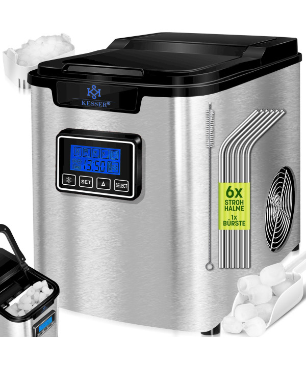 KESSER Eiswürfelbereiter 2,2L Eiswürfelmaschine Eiscrasher Eismaschine Icemaker