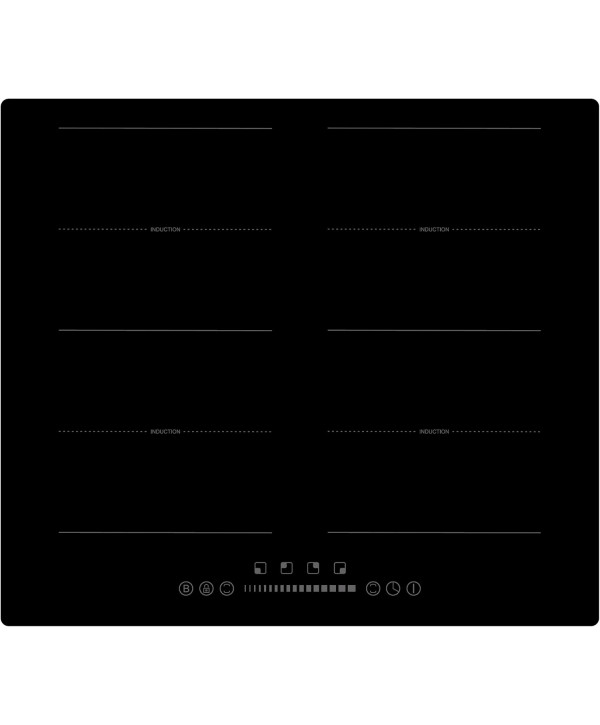 PKM IN4-2FZSH Plaque de cuisson à induction 4 zones (2 flexi-zones) avec fonction booster