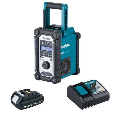 Makita DMR110 1 x 2 Ah - Akku Baustellenradio + Ladegerät