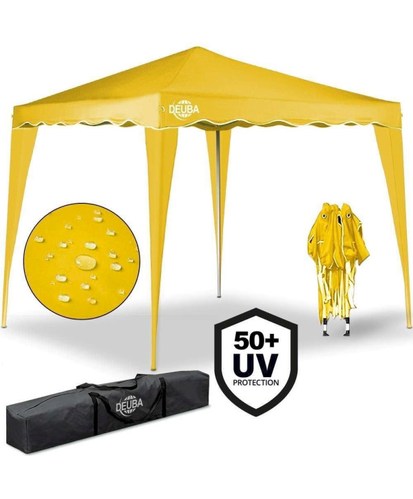 Tonnelle pliable CAPRI 3x3m Protection UV 50+ jaune