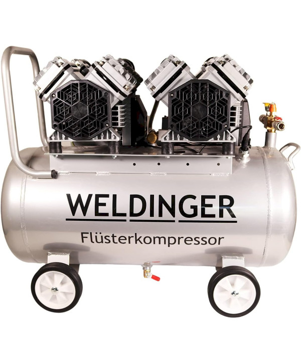 WELDINGER FK380 Alu pro Compresseur silencieux 3000W / 3-12 bar / 50L