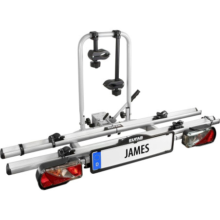 EUFAB 11417 Fahrradträger JAMES für 2 Fahrräder für Anhängerkupplung