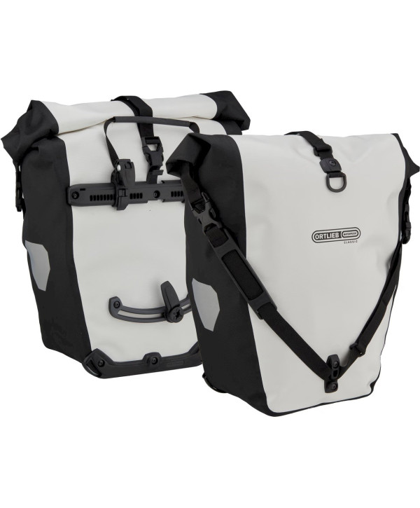 Ortlieb Back-Roller Classic 40 L - Paire de sacoches vélo blanc noir