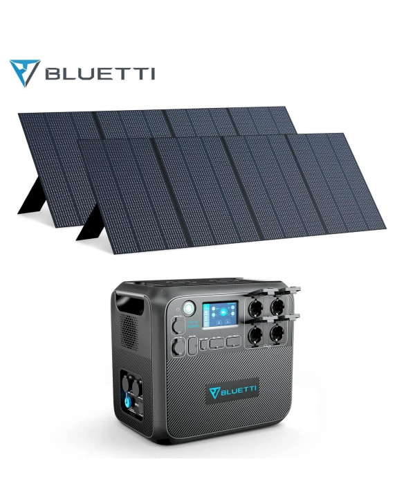 BLUETTI Solargenerator Powerstation AC200MAX mit 2 PV350 Solarpanel 350W