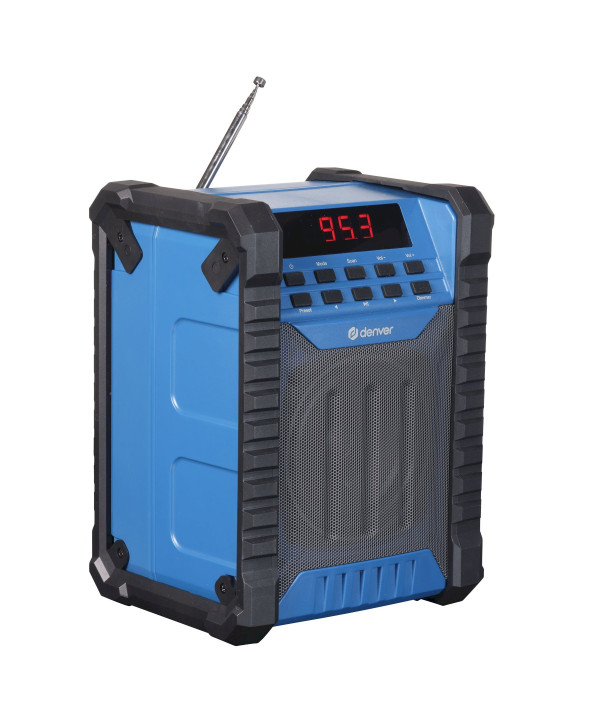 Denver WRB-60 Baustellenradio mit FM und Bluetooth 2000mAh Akku