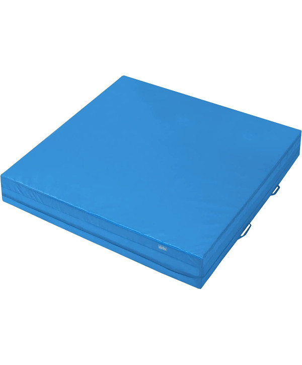 ALPIDEX Weichbodenmatte Sportmatte Turnmatte 100x100x20cm hellblau