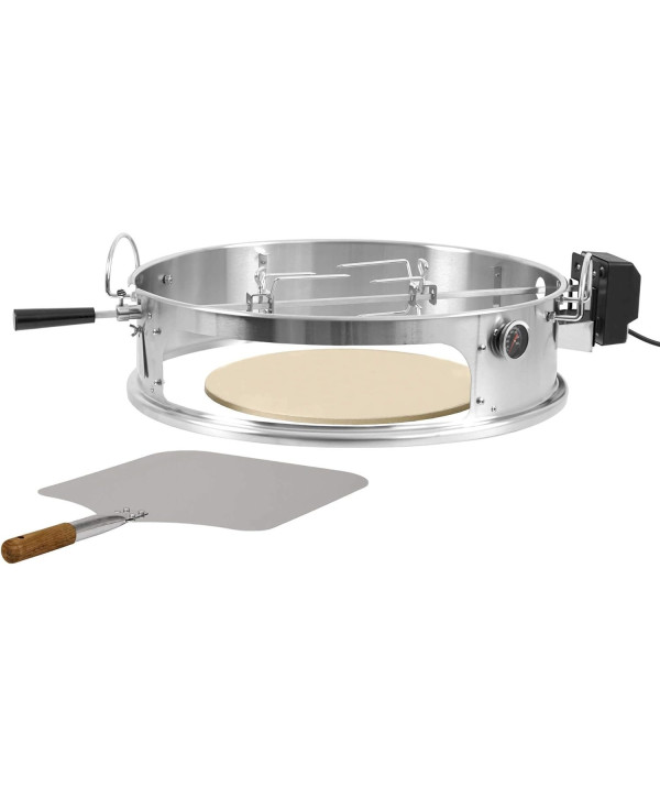 BBBQ-Toro A57PRSPS Ensemble Pizza en Acier Inoxydable pour Barbecue à Pizza Ø 57 cm