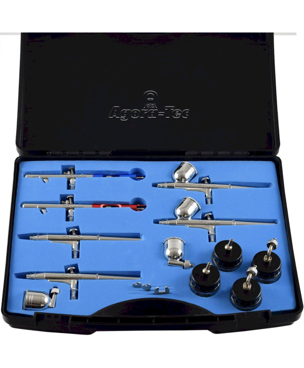 Agora-Tec Airbrush Pistolen Set AT-AS-01