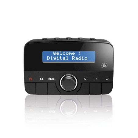 Hama DAB+ Adapter/FM Trans­mit­ter (Di­gi­tal­ra­dio im Auto) Blue­tooth/ DAB/ DAB+, CDR70BT, Schwarz