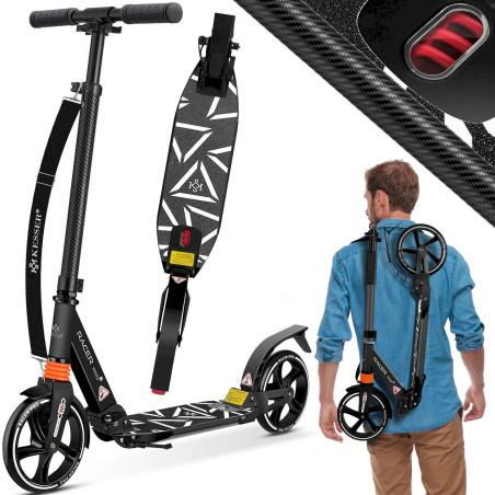 KESSER Cityroller Scooter Kinderroller Tretroller Kickroller 205mm Carbon