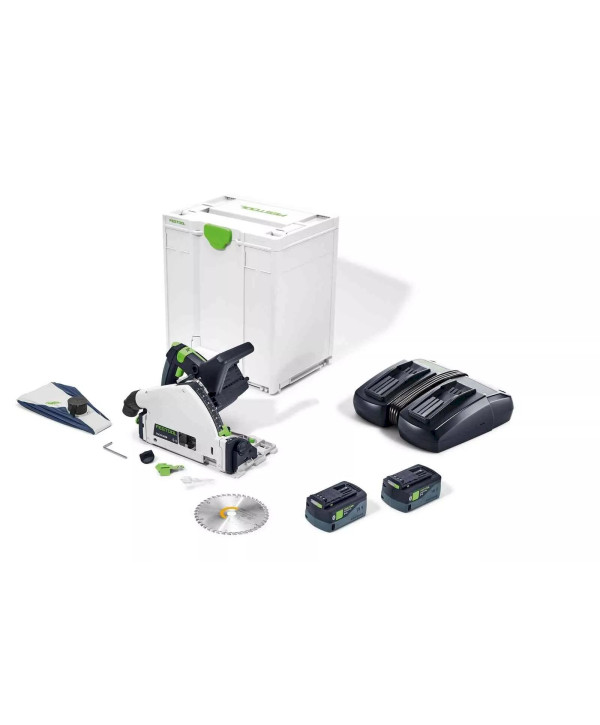 Festool TSC 55 5.0 KEBI-Plus/XL Akku-Tauchsäge (2 x 5Ah Akku + Ladegerät)