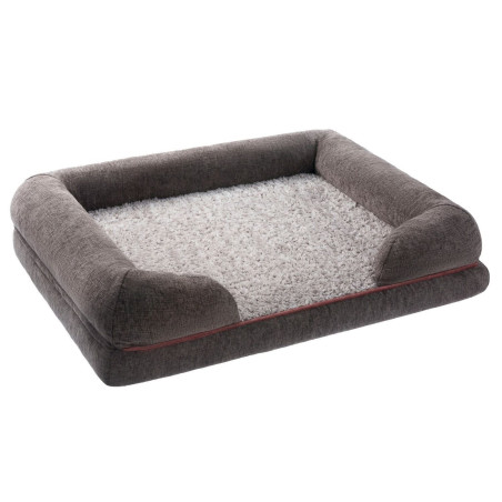 Petstuff lit pour chien t aille L 106x80x18cm gris foncé