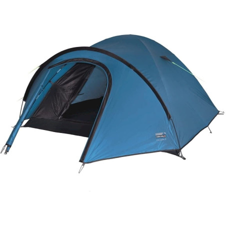 High Peak Unisex Zelt Nevada 3, blau/dunkelbraun, 215 x 290 x 120 cm