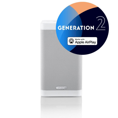 Canton Smart Soundbox 3 Gen.2 Enceintes-Multiroom avec AirPlay 2 et Chromecast built-in, blanc