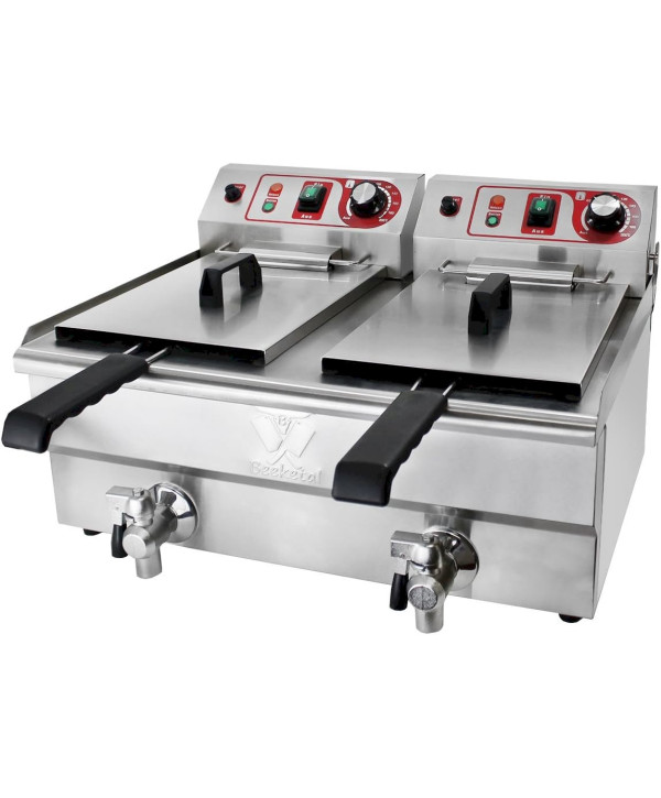 Beeketal BWF-132 Friteuse pour restauration 400V 2x5000W