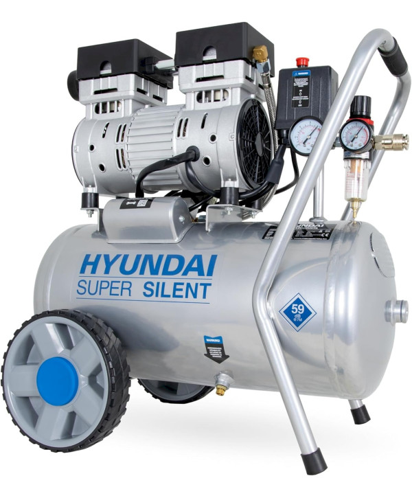 HYUNDAI Silent Kompressor SAC55752 Druckluftkompressor Flüsterkompressor 24L