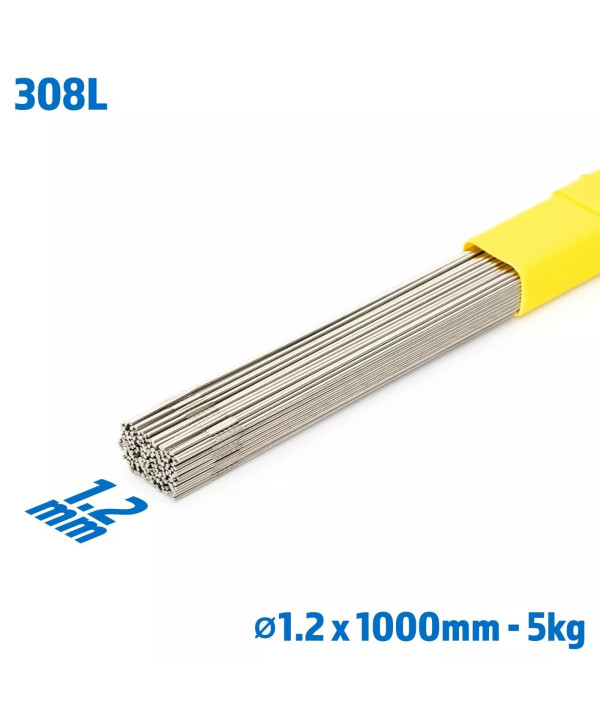 Tiges de soudage TIG inox Ø1.2mm - 1000mm - 5kg