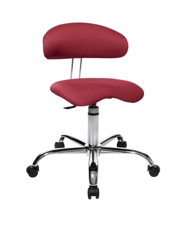 Topstar Sitness 40 ST290 W51 Fit­ness-Ho­cker ergonomischer Bürostuhl mit Rollen rot